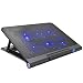Laptop Cooler, Aicheson Ultra Slim Laptop Cooling Pad Chill Mat with 6 Quiet Fans USB Powered Adjustable Mounts Stand with LED Lights