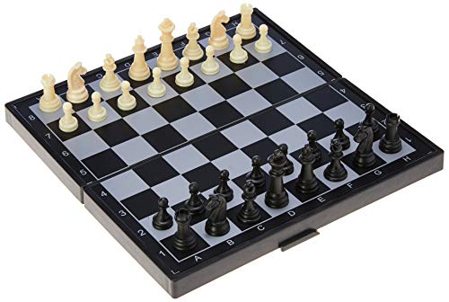 Jogo 3 x 1 Imantado Xadrez Dama e Gamão Western Marrom