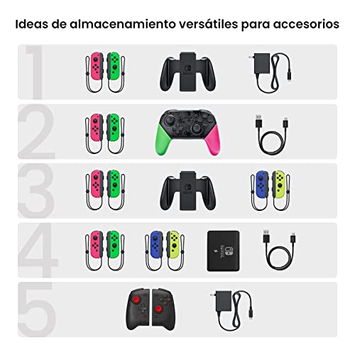 tomtoc-Funda-para-Nintendo-Switch-Switch-OLED-2021-Estuche-Rigido-para-Consola-Switch-Mando-Pro-24-Juegos-Joy-con-Bolsa-Protectora-de-Transporte-y-Viaje-para-Nintendo-Switch-y-Accesorios