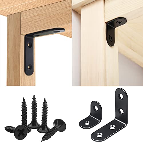 Image of YAMASO 20PCS L Bracket Corner Brace, Stainless Steel
