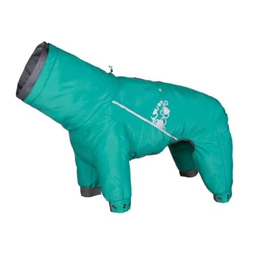 Hurtta Mudventure Overall ECO, Hunderegenmantel, Wasserdicht, Peacock-Türkis, 60M Cover
