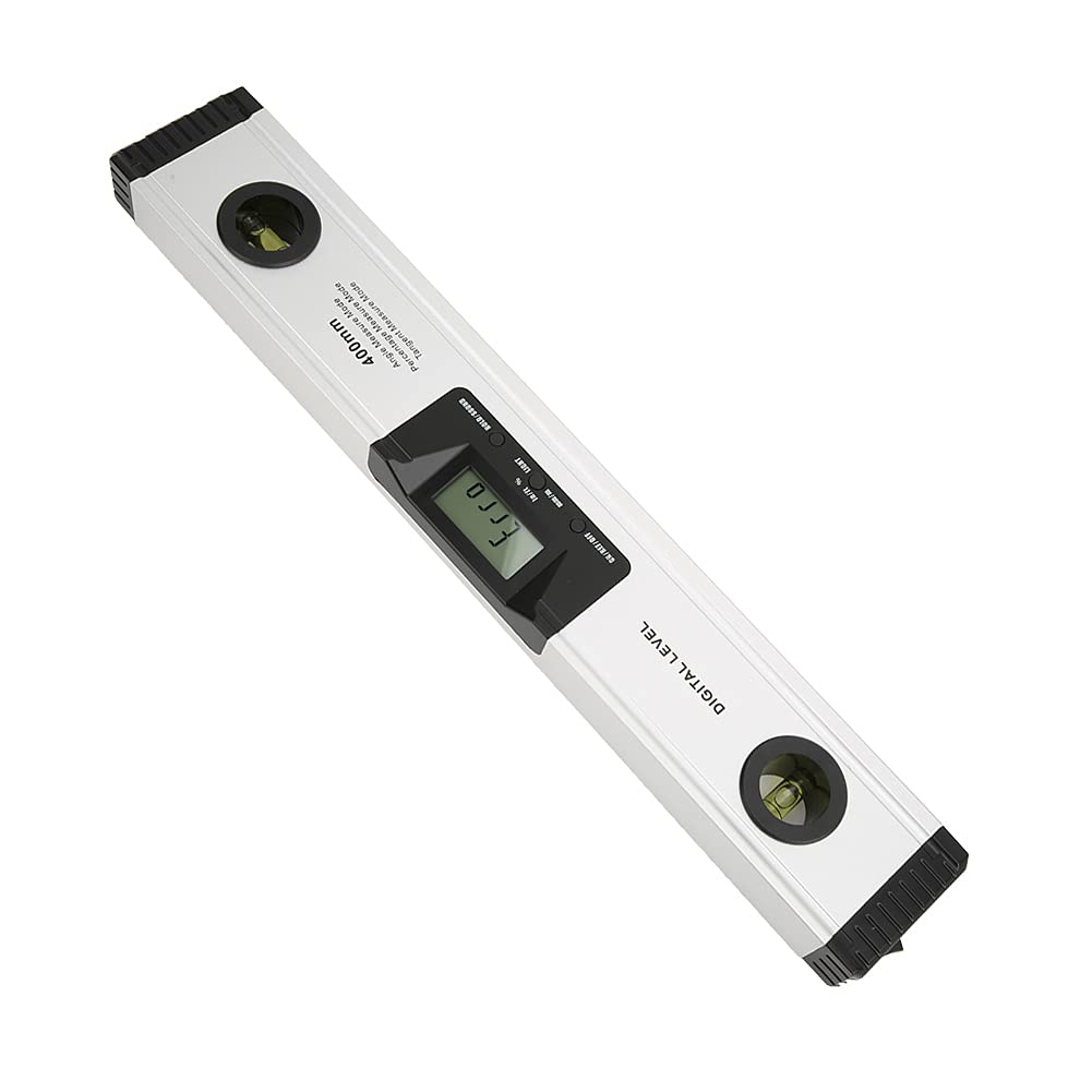 Regla de nivel digital, nivel de burbuja, regla de nivel láser de retroiluminación digital de 400 mm Nivel de burbuja magnético vertical horizontal