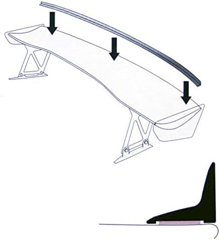 Vaikhari USA Universal Spoiler Gurney Flap for GT Spoilers Wings