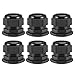 Tool parts IP68 PG36 Black Cable Gland Nylon Locknut 22mm-32mm Wire Hole Waterproof 6pcs