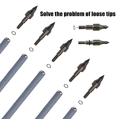 Jocoo 20" Carbon Crossbow Bolts Hunting Archery 20 Inch Arrows With 4" Vanes And Replaced Arrowhead/Tip (12 Pack) #TOP4