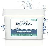 swimcare® SwimVital - 10 kg - Stabiler, klarer Schwimmteich - Nachhaltige Verdrängung von Fadenalgen - 100% biologisch - Natürlich, hautschonend, unbedenklich - Verbessert die Wasserqualität