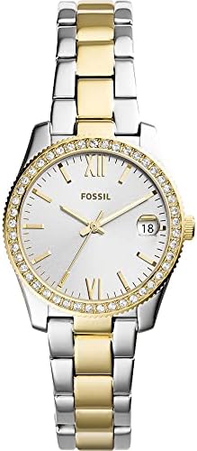 FOSSIL Womens Watch Scarlette Mini, 32mm case size, Quartz movement, Stainless Steel strap
