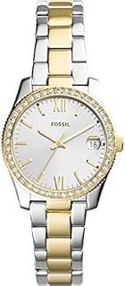 FOSSIL Womens Watch Scarlette Mini, 32mm case size, Quartz movement, Stainless Steel strap
