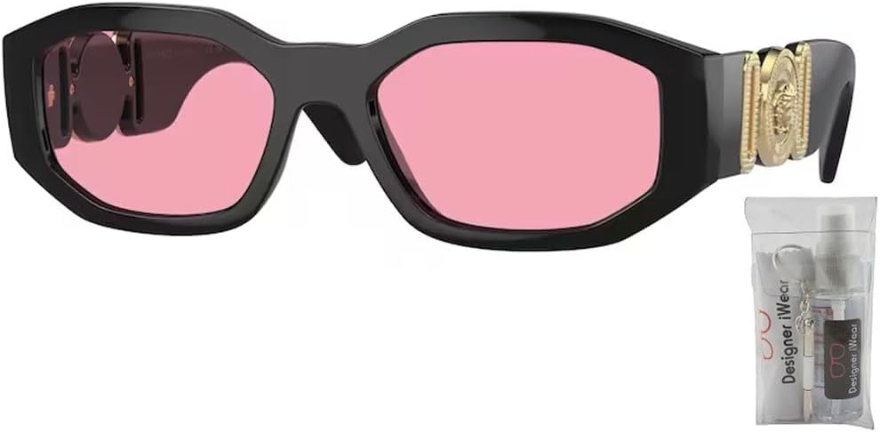 Versace VE4361 Rectangular Sunglasses For Men For Women +BUNDLE with ACCESSORY EYEWEAR KIT - Image 2