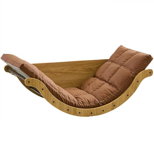 Silla mecedora Glider con cojín, comodidad reclinable para relajarse en interiores y exteriores en dormitorio, sala de estar, porche, jardín, balcón, patio trasero