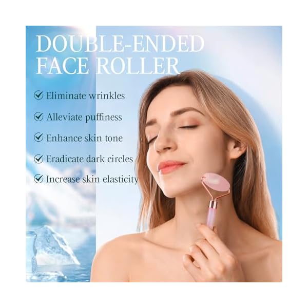 GRANDFUN Stocking Stuffers for Women Gifts Christmas: Face Roller Gua Sha Tool Unique Birthday Present Idea Gadget for Wife Mom Her Girlfriend Sister Mother Who Have Everything Facial Beauty Massager - Image 4