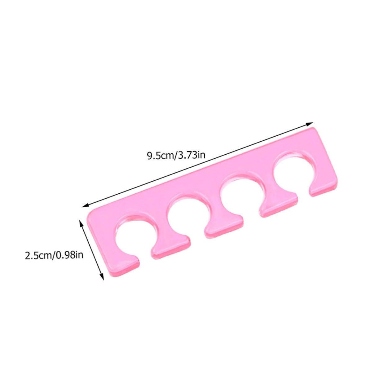 WOFASHPURET Nail Art Tool Portable Silicone Toe Dividers Comfortable Nail Polish Guides