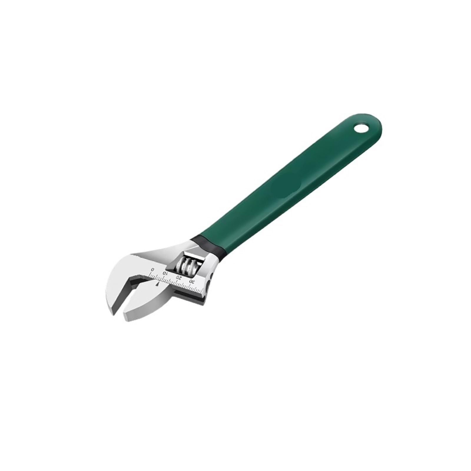 LUYSGBXR Adjustable Wrench Steel Opening Coated Adjustable Wrench, Industrial Grade Household with Scale(10 inch)