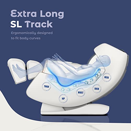 Iboomas 2023 Massage Chair Full Body,App Control Sl Track Zero Gravity Massage Chairs With Ai Voice,Auto Leg Extension,Back And Calf Heatied,Yoga Stretch,Usb Port,Bluetooth,Shiatsu Recliner(R8606) #TOP5