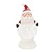 Santa Claus Merry Christmas Character LED Light-up 9 x 5 inch Acrylic Snow Globe