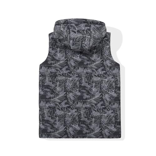 Image of SNOW DREAMS Boys Puffer Vest Hooded Quilted Outwear Sleeveless Jacket Lined Zipper Waistcoat
