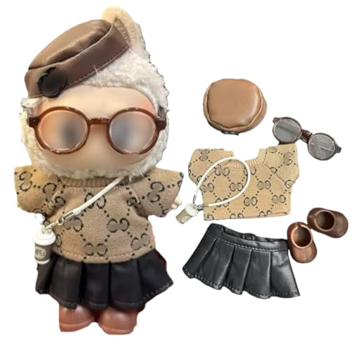 Habillage poupée Labubu 17 cm pour shooting photo et personnalisation de collection