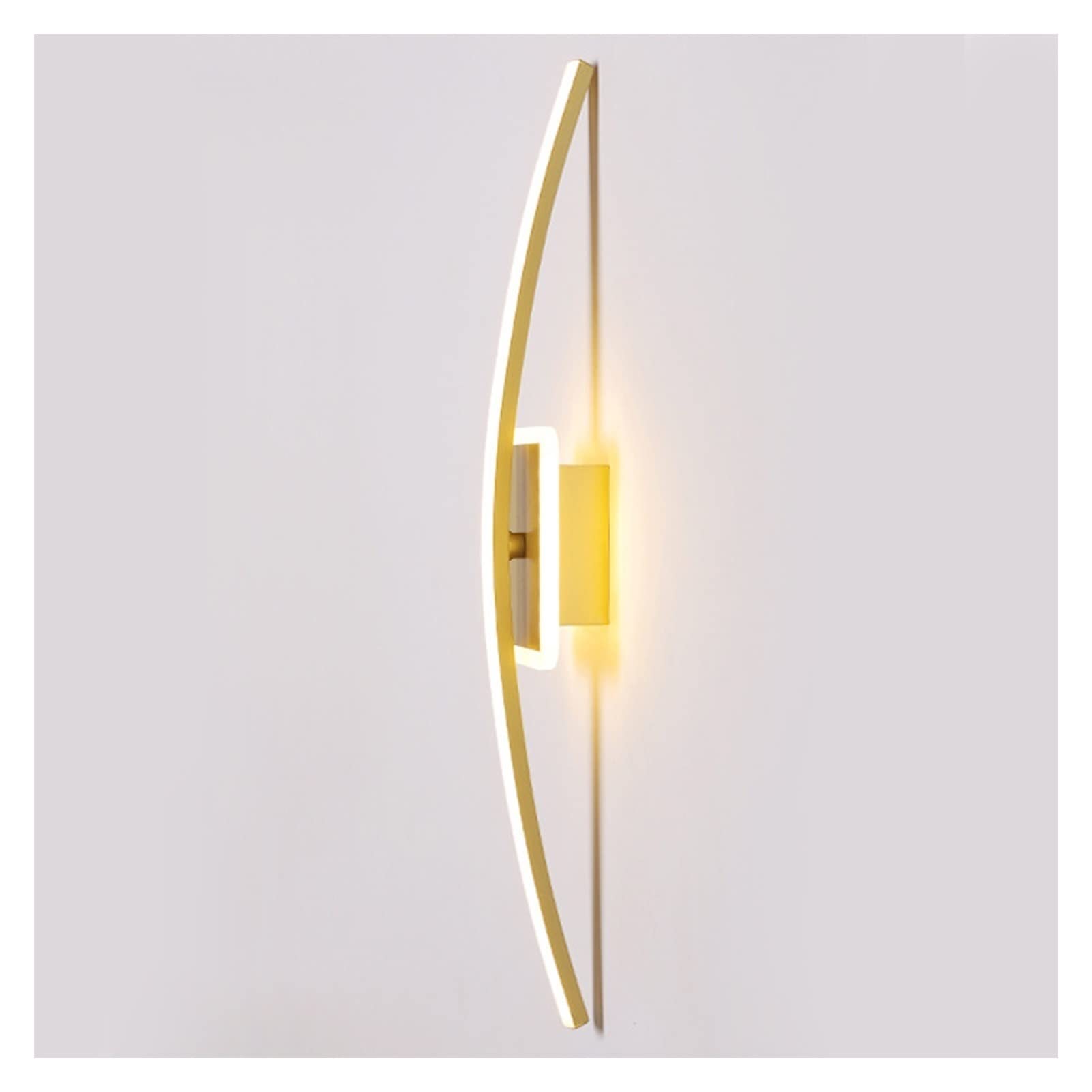 Lampade da parete e applique Lanterna da parete ad arco moderna Applique da parete ad arco lungo Lampada da parete a LED in acrilico minimalista metallizzato creativo Lampada da soffitto a LED Lampada