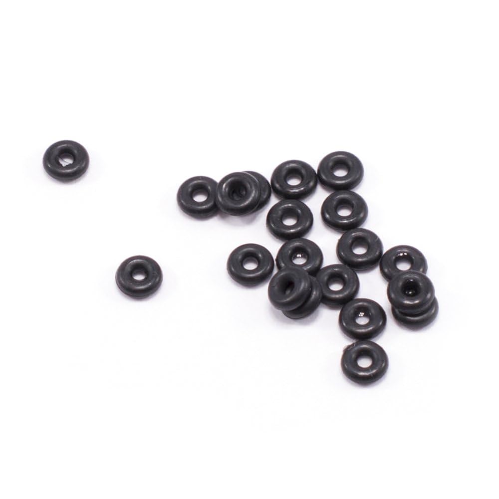 Satix 20PCS Black Rubber O-Ring for Any Body Piercing Retainer Eyebrow Labret Industrial Cartilage Tunnels Plugs Pincher Tapers Replacement Black O