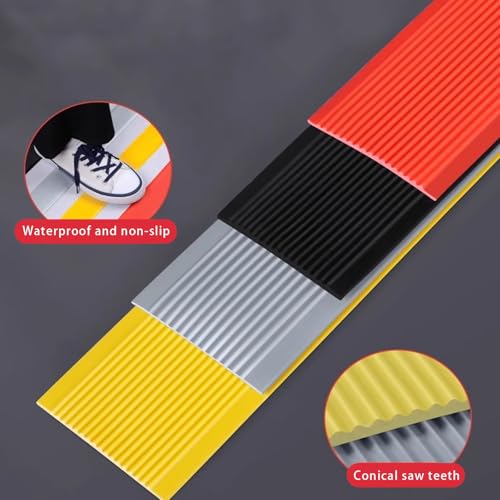 Protector plano para evitar resbalones con respaldo de alta adherencia gris duradero 4