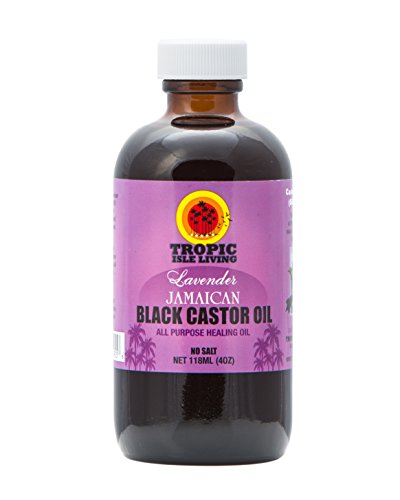 Tropic Isle Living Lavender Jamaican Black Castor Oil 4 Oz - Glass Bottle