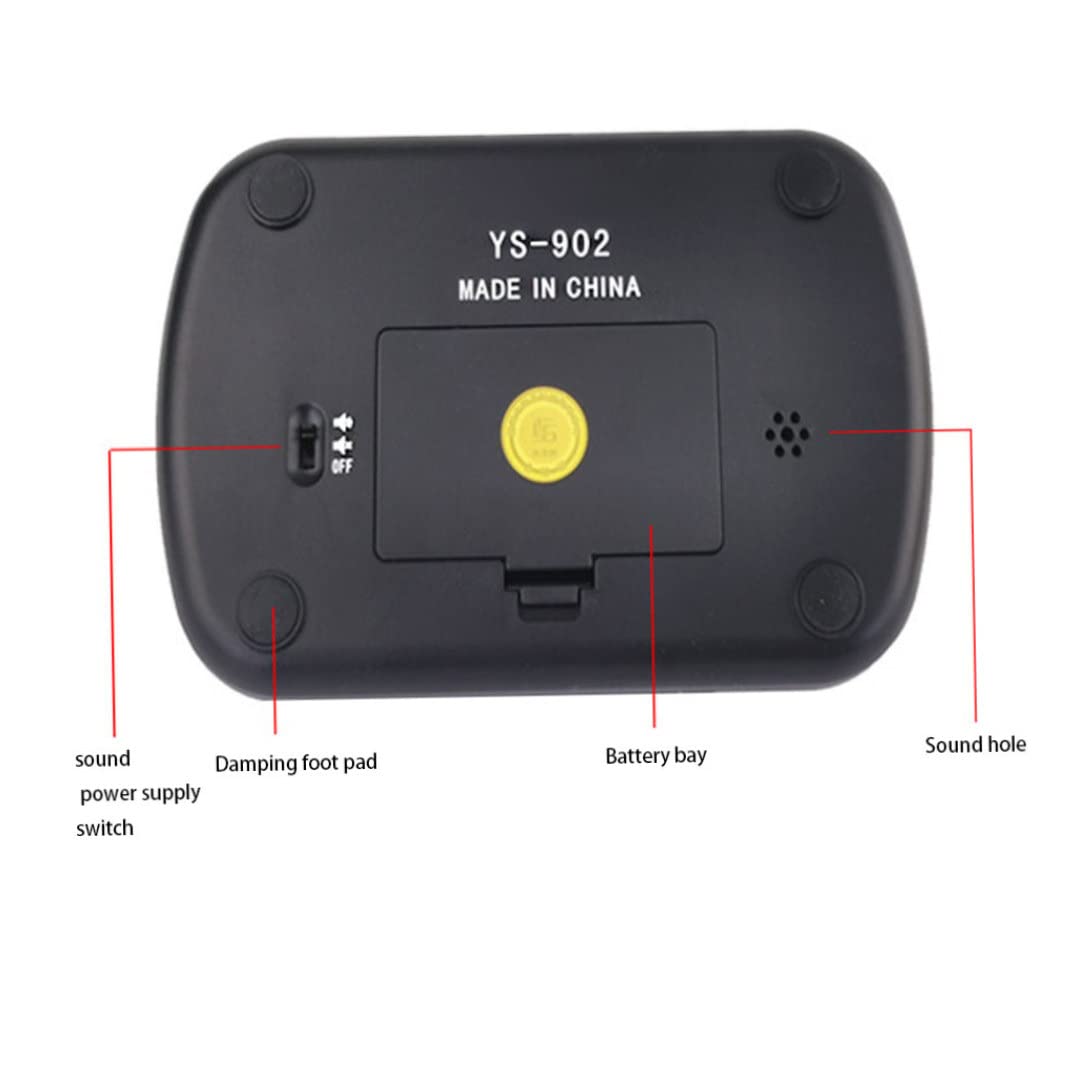 Reloj de ajedrez Cuenta atrás Digital Funciona con Pilas Función de Memoria multimodo Temporizador Almohadilla a Prueba de Golpes Relojes electrónicos para ajedrez Weiqi Chino, sin batería