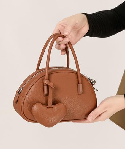 Vintage Small Crossbody Purse for Women Soft Vegan Leather Shoulder Tote Bag Cute Shell Handbags Clutch Satchels3