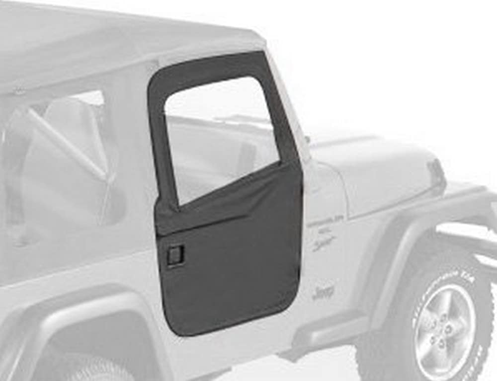 Yj Upper Half Doors Bestop 51751-17 Rear Full 2-Piece Fabric