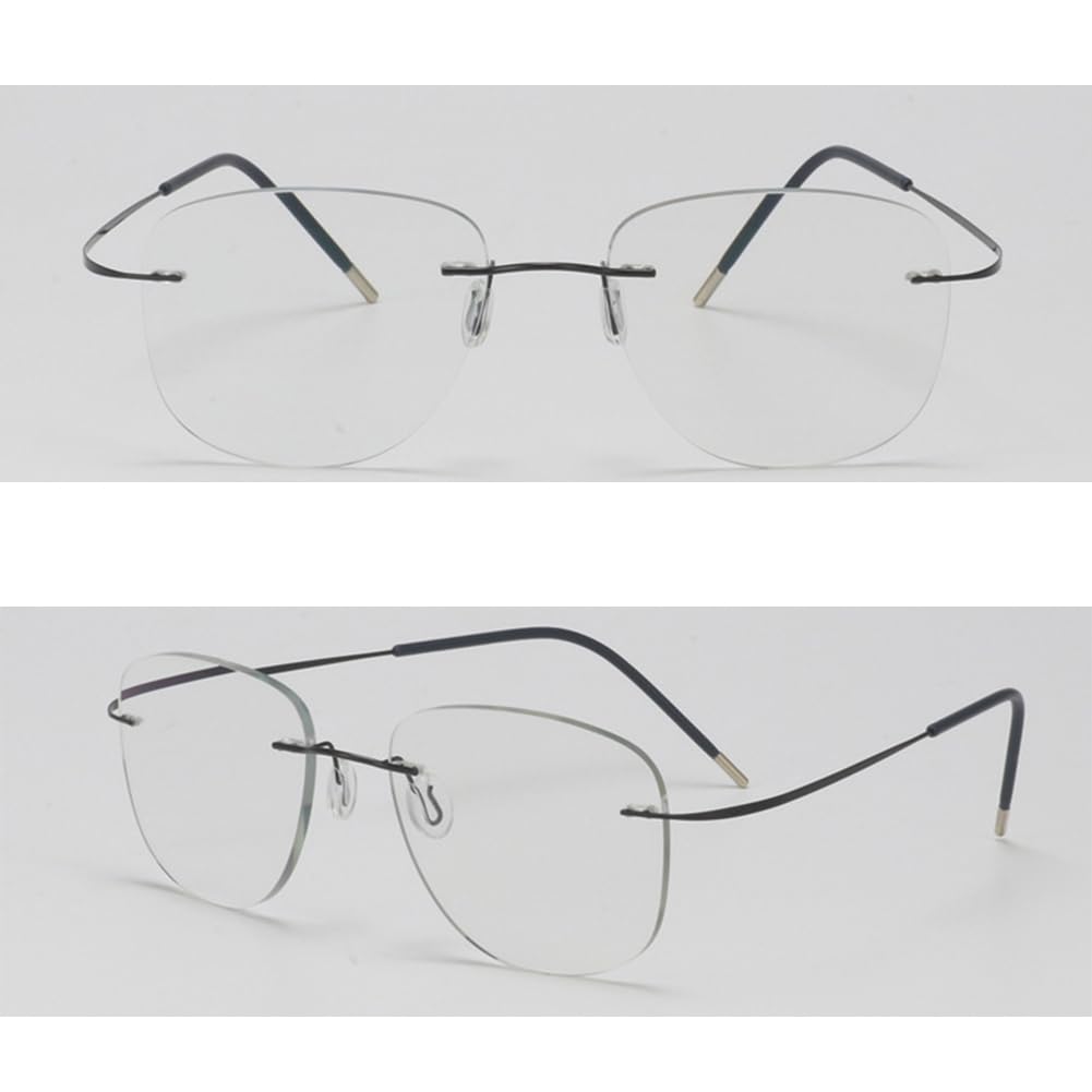 JIETIAN Gafas de presbicia Inteligentes ultraligeras sin Montura, Gafas de protección para Hombres y Mujeres Pilotos en Exteriores/protección UV dioptrías +1,0 a +3,0,02,+1.0