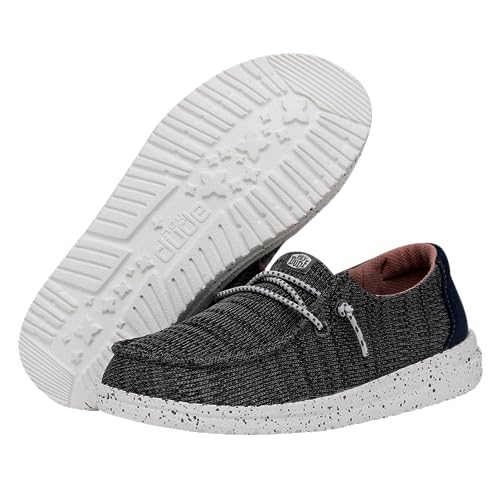 Image of HEYDUDE Wendy Sport Mesh Loafers for Kids Girls - Textile Upper - Two-Eyelet Lace Closure - Slip-on Style