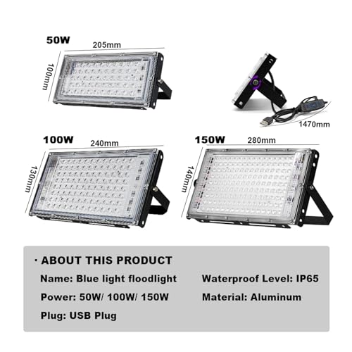 Lampe de scène ultraviolette 100W étanche haute puissance - 6