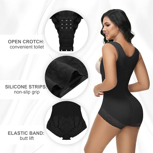 Image of M MYODRESS Fajas Colombianas Moldeadoras Shapewear Tummy Control Full Body Shaper Post Surgery Compression Garment Shaping