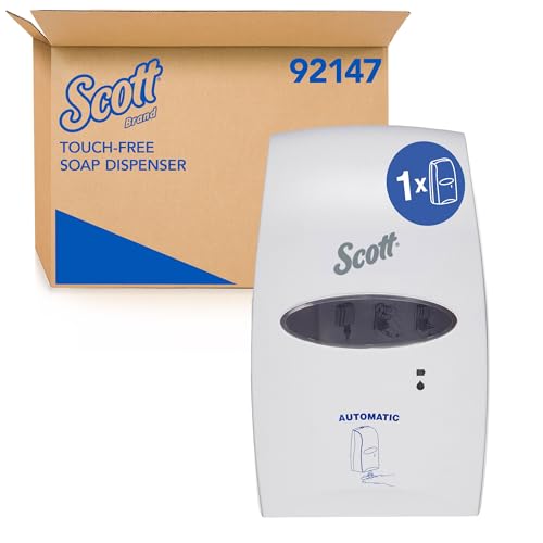 Image of Kimberly-Clark Professional Handwash Soap & Sanitiser Touchless Electronic Dispenser (92147) and Scott Gentle Handwash Foam Soap, Pack of 6, 1.2L /Cassette (Total 7.2 Liters) (30915)