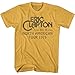 Produktbild Eric Clapton and His Band North American Tour '79 Adult Short Sleeve T-Shirt Tee, gelb, Mittel