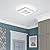 32W Flush Mount Modern LED Ceiling Light, White Small Hallway Ceiling Light, Cool White 6000K Acrylic LED Ceiling Light Fixtures, Close to Ceiling Lights for Bedroom Dining Room Kitchen Bathroom