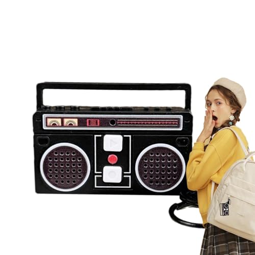Llavero de radio, accesorios para llavero de bolsa, llavero de mochila, accesorio de bolsa pequeña para bolsos y llaves de coche, colgante colgante, NEGRO, Refer to description