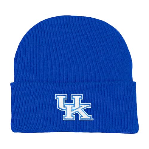 Two Feet Ahead Kentucky Team Baby Hat for Boys and Girls-Softly Knitted Infant Baby Beanie (Kentucky Team) Blue