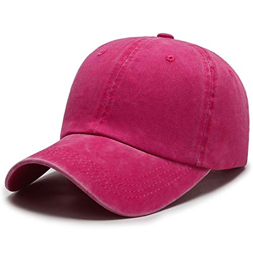 jujubai Sombrero Nueva Gorra Unisex Gorra De Béisbol De Algodón Lavada De Color Liso para Hombres Y Mujeres, Casuales Ajustables para Exteriores, Gorras Snapback para Camionero