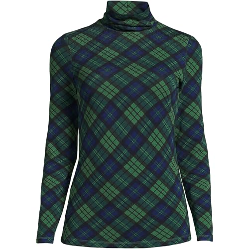 Image of Lands' End Lightweight Jersey Long Sleeve Turtleneck