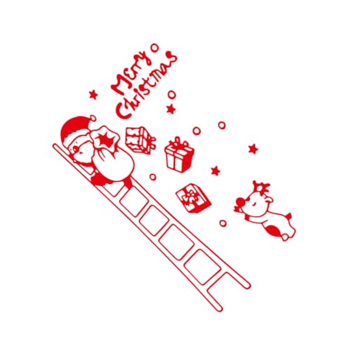 Vinilo decorativo Santa Claus rojo 70x50 cm
