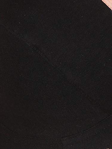 Image of Clovia Women's Cotton Spandex Solid Non-Padded Full Cup Wire Free Everyday Bra - Black