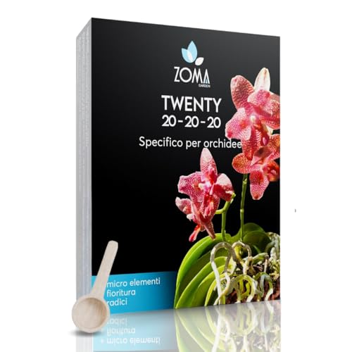 ZOMA Twenty - Concime Orchidee 20 20 20 NPK 250g - Fertilizzante orchidee Completo con Microelementi...