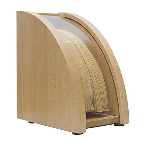 Niciksty Bamboo Coffee Filter Holder, Coffee Filter Box with Dustproof Cover, Filter Paper Holder for Coffee Shop, Home for Chemex V60, Melitta Cone Filters Cover