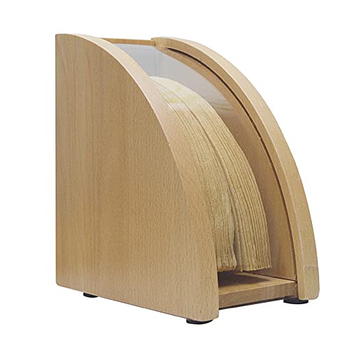 Niciksty Bambus-Kaffeefilterhalter, Kaffeefilterbox mit staubdichter Abdeckung, Filterpapierhalter für Café, Zuhause, Speicherkapazität von 100 Stück Papierfilter Cover