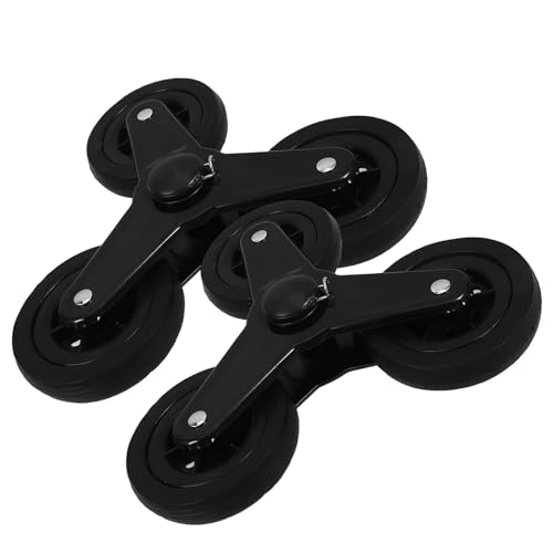 CHICAMPERA 2個 段登り対応ショッピングカート三角キャスター 耐久性のある鉄製フレーム 製ホイール 折りたたみ台車用 段移動がスムーズで重い