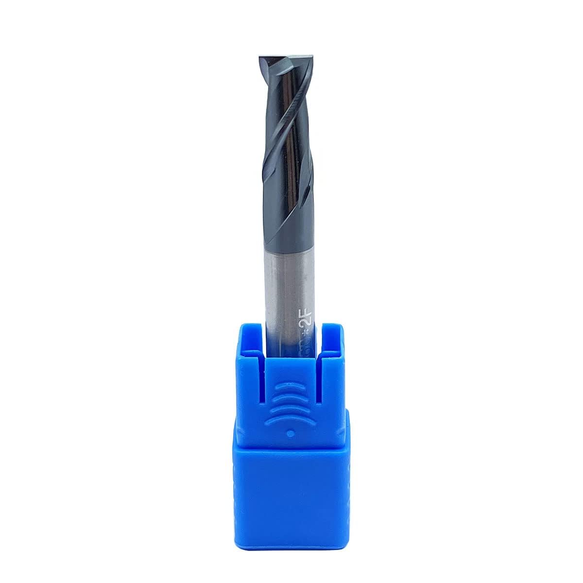 Lot de 5 HRC45 Diamètre de la pointe 10 mm Fraise à queue 2 tranchants CNC (HRC45D10x10x75-2F)