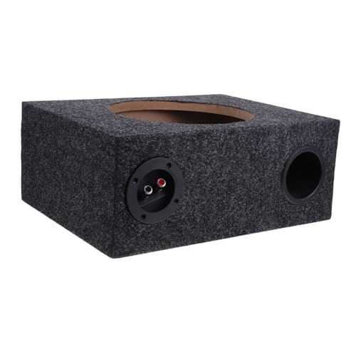 FUNOMOCYA Automotive Sub Enclosure 10 Inch Subwoofer Case Wood Abs Zinc Alloy Sleek Design for Luxury Look