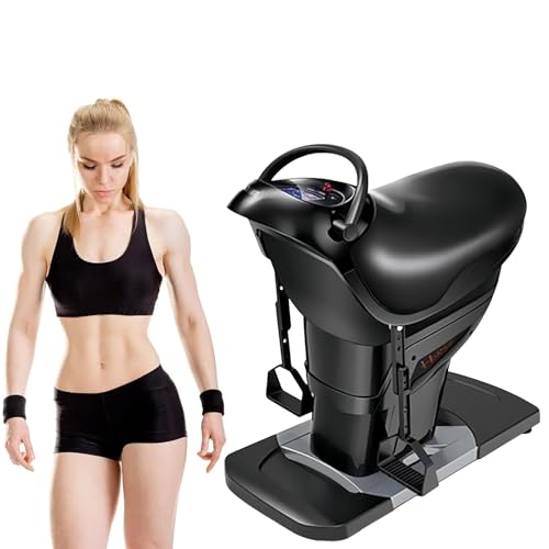 Máquina de Equitación Eléctrica para Interiores con Simulación 3D, Entrenador de Abdominales, 20 Velocidades, Pantalla LCD de un Solo Toque, Capacidad de 150 kg, para Hogar, Gimnasio