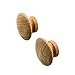 Whitecap 60120-A Teak Round Drawer Knob 2 Pack