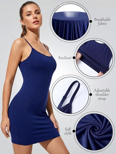 Image of Geyoga Long Tank Tops for Women, Long Camisoles Workout Tops Adjustable Spaghetti Strap Women's Camis Undershirts